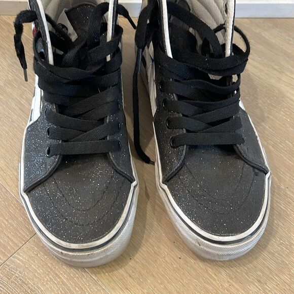 Vans Kids Checkered High-Top Sneakers - Black, Pink, Blue, Yellow - Picture 4 of 8